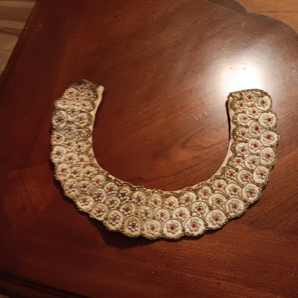 Hand beaded collar
